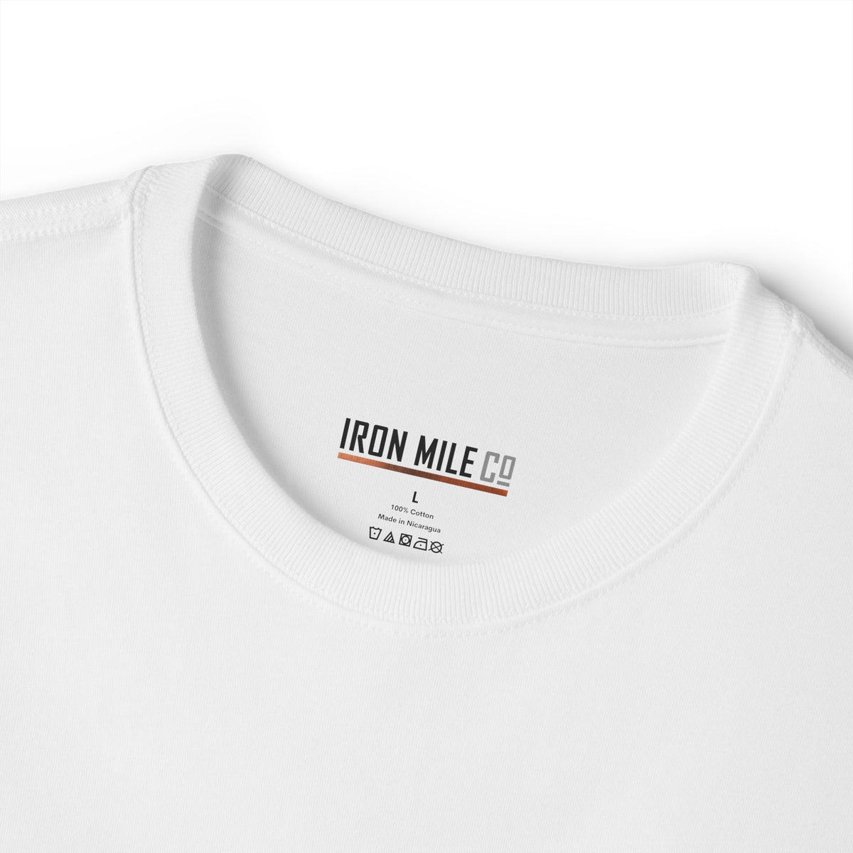 IRON MILE CO. Oversized Boxy Tee|Minimalist Left-Chest Logo
