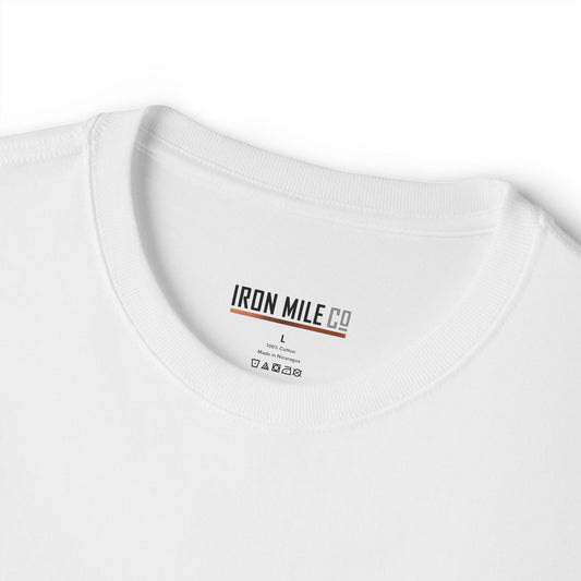 IRON MILE CO. Oversized Boxy Tee|Minimalist Left-Chest Logo